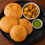 4 Poori with Aloo Bhaji