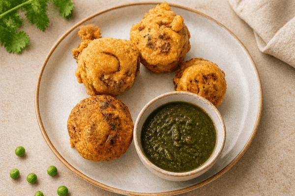 Aloo Bonda with Chutney