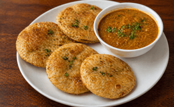 Matar Kachori with Aloo Sabzi