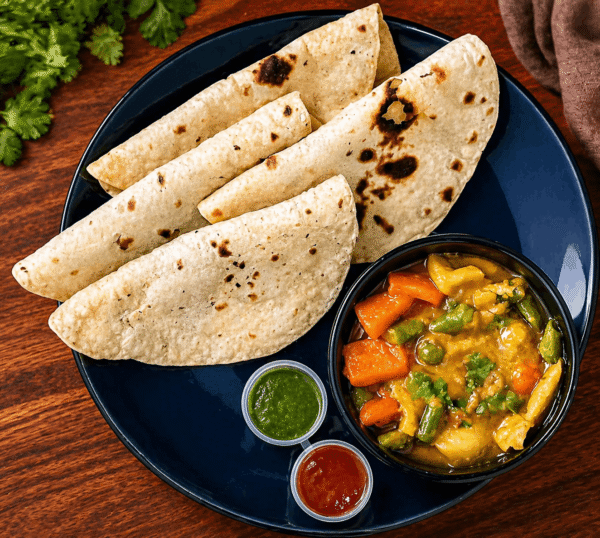Mix Veg with 4 Ghee Roti