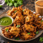 Pyaaz Pakoda with Chutney