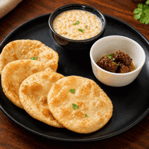 Stuffed Aloo Poori Meal