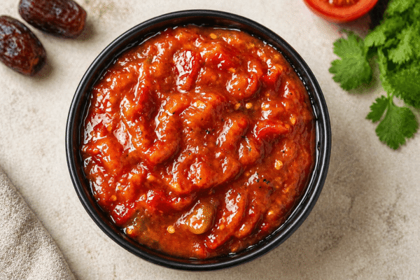 Tomato Khajur Chutney