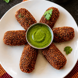 Vegetable Chops with Chutney